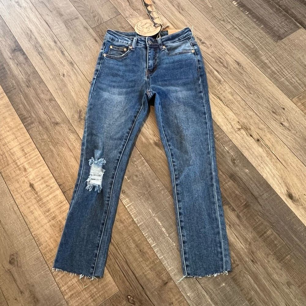 Monkey ride crop jeans size 24